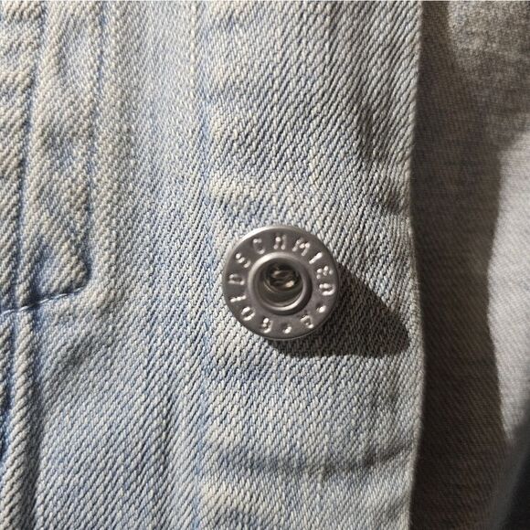 AG Adriano Goldschmied Distressed Light Denim Jacket - Size Small - Picture 6 of 8